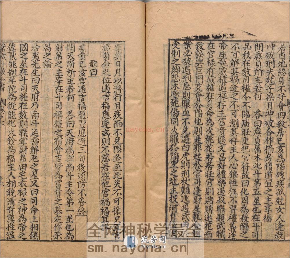 新锓希夷陈先生紫微斗数全书.七卷.宋.陈抟撰.明.潘希尹补.明代南阳堂刊本 - 第20页预览图