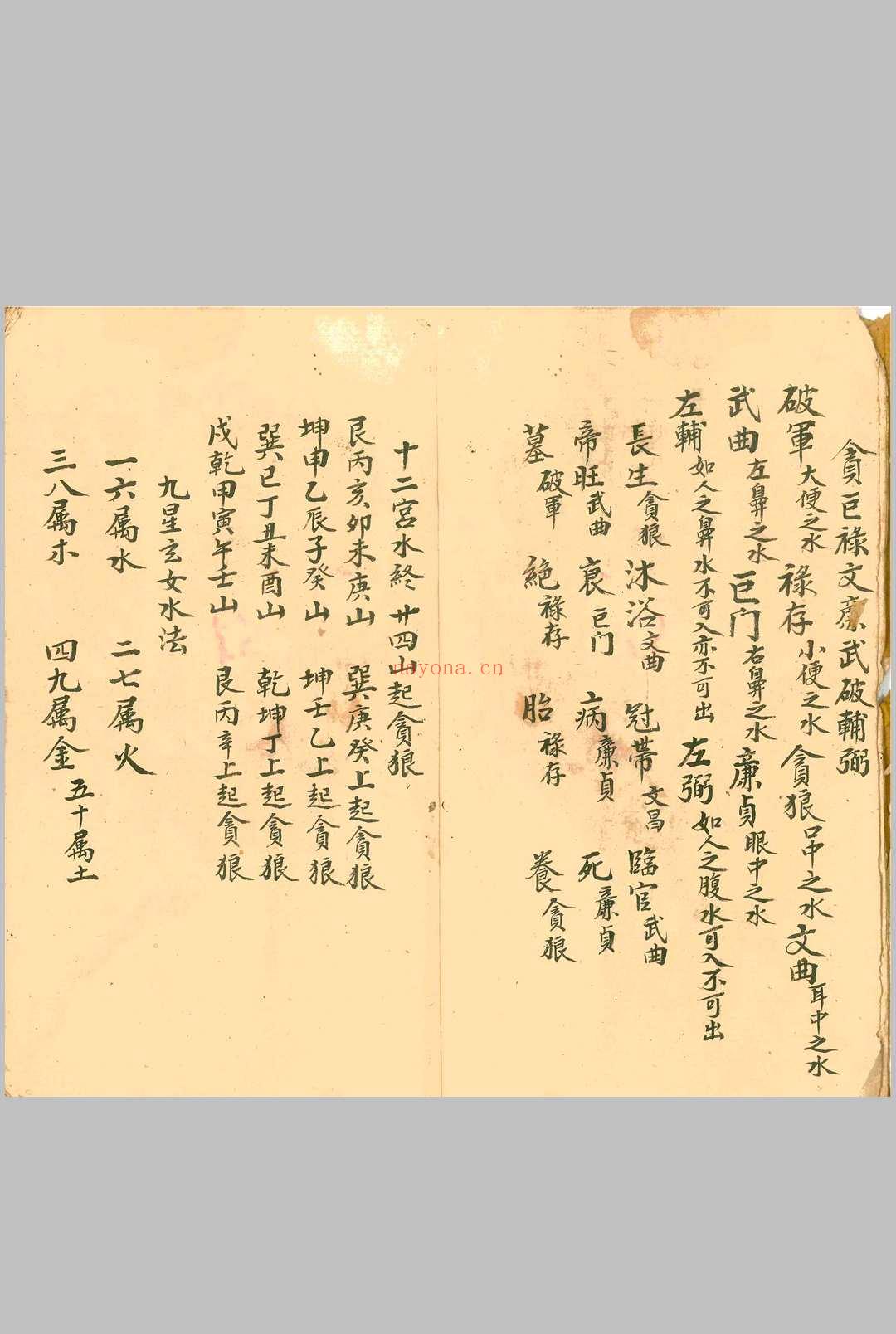 四墓九星