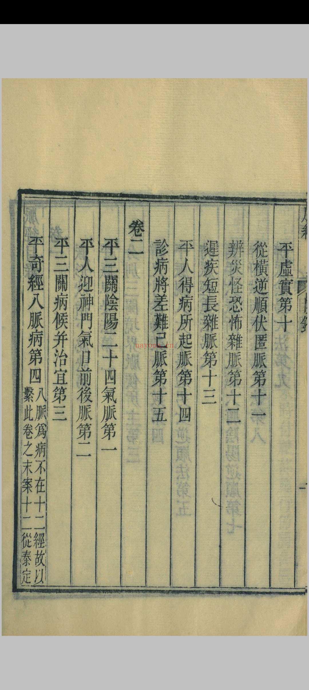 王叔和脉经