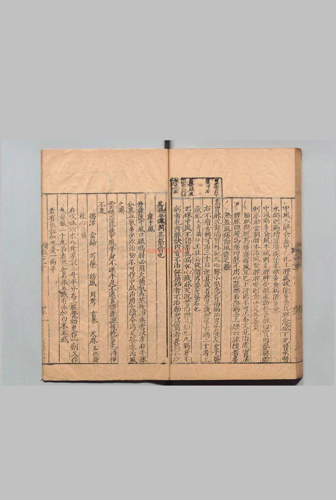 医学纲目 40卷 目２卷 楼英 明刊本