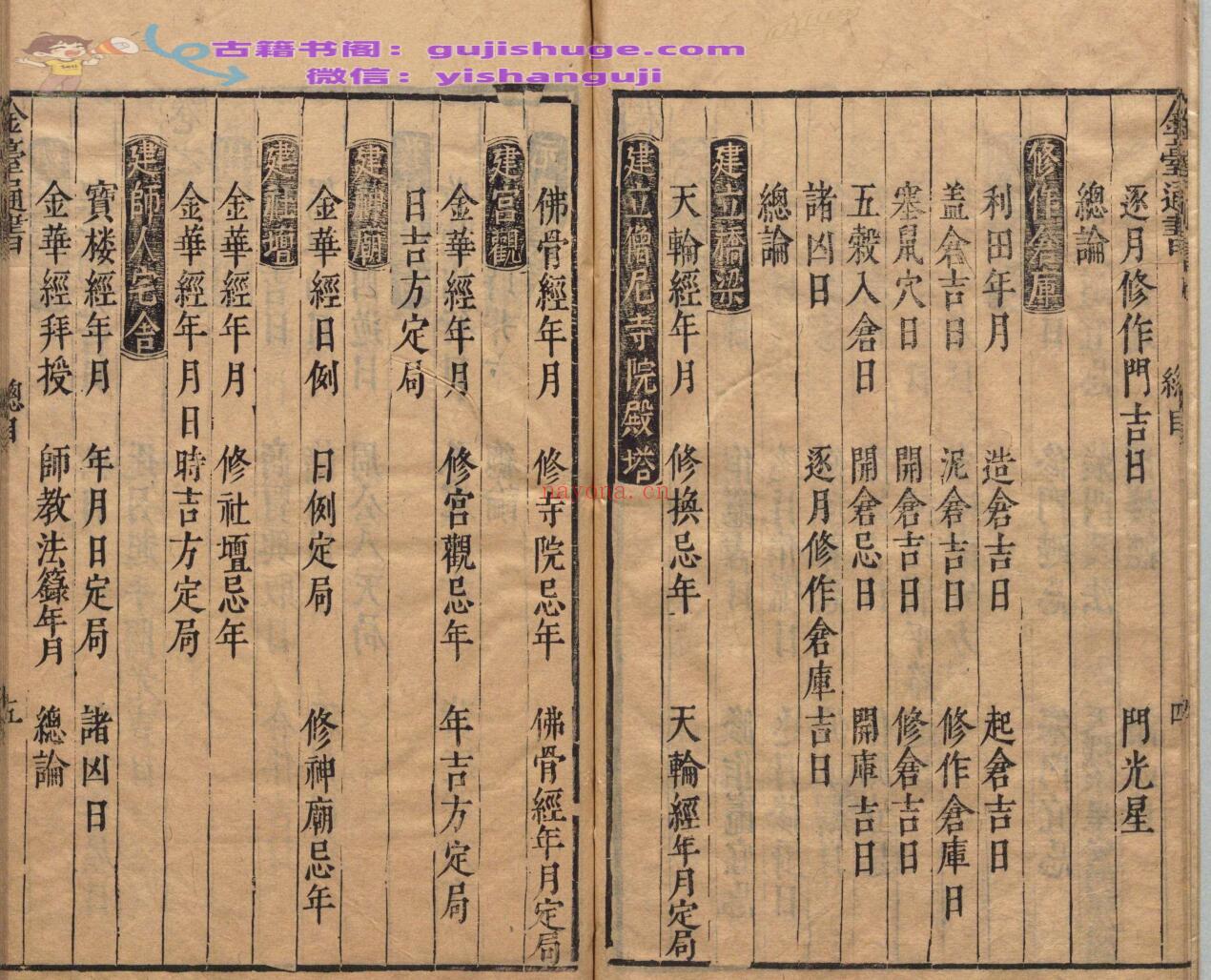 金台类编历法通书大全