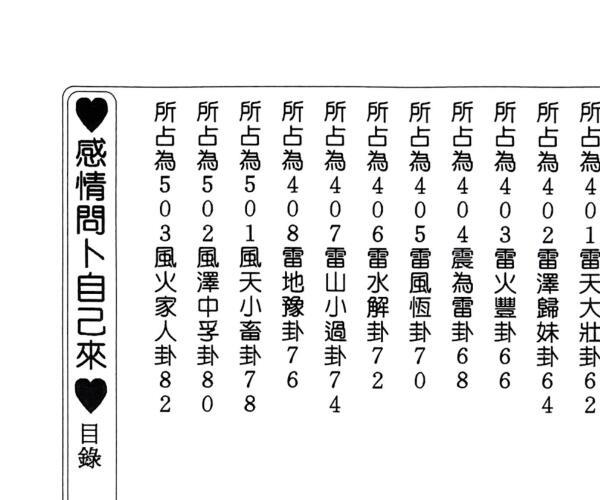 《感情问卜自己来》 童碧煌 (感情问题是指什么问题)