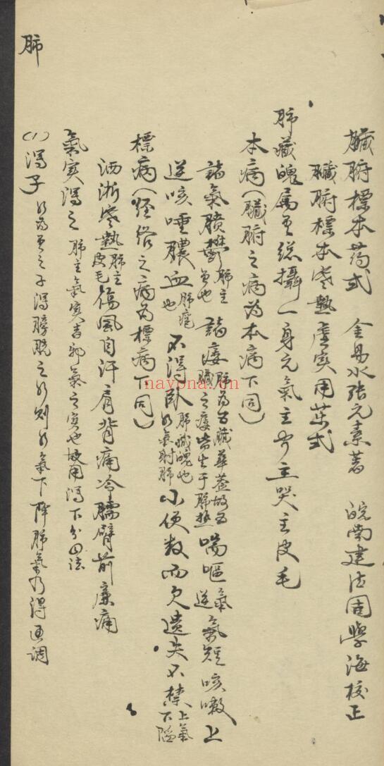 张元素 脏腑标本药式 , Shortly after 1927