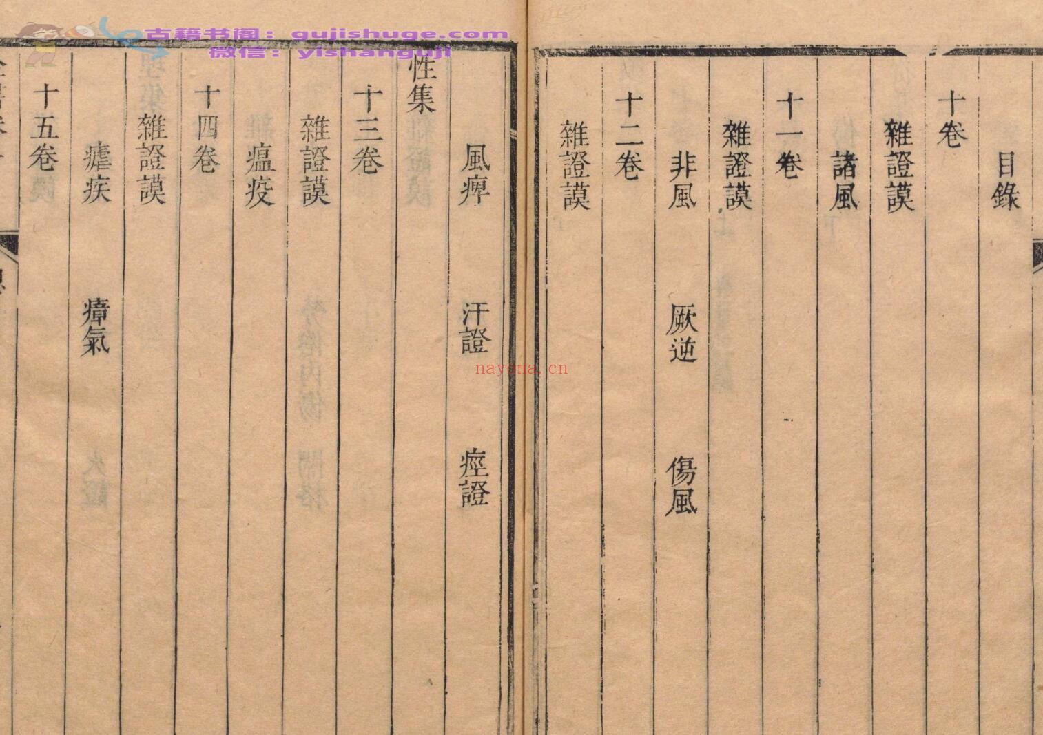 景岳全书 64卷 张介宾（明）刊本 ,清