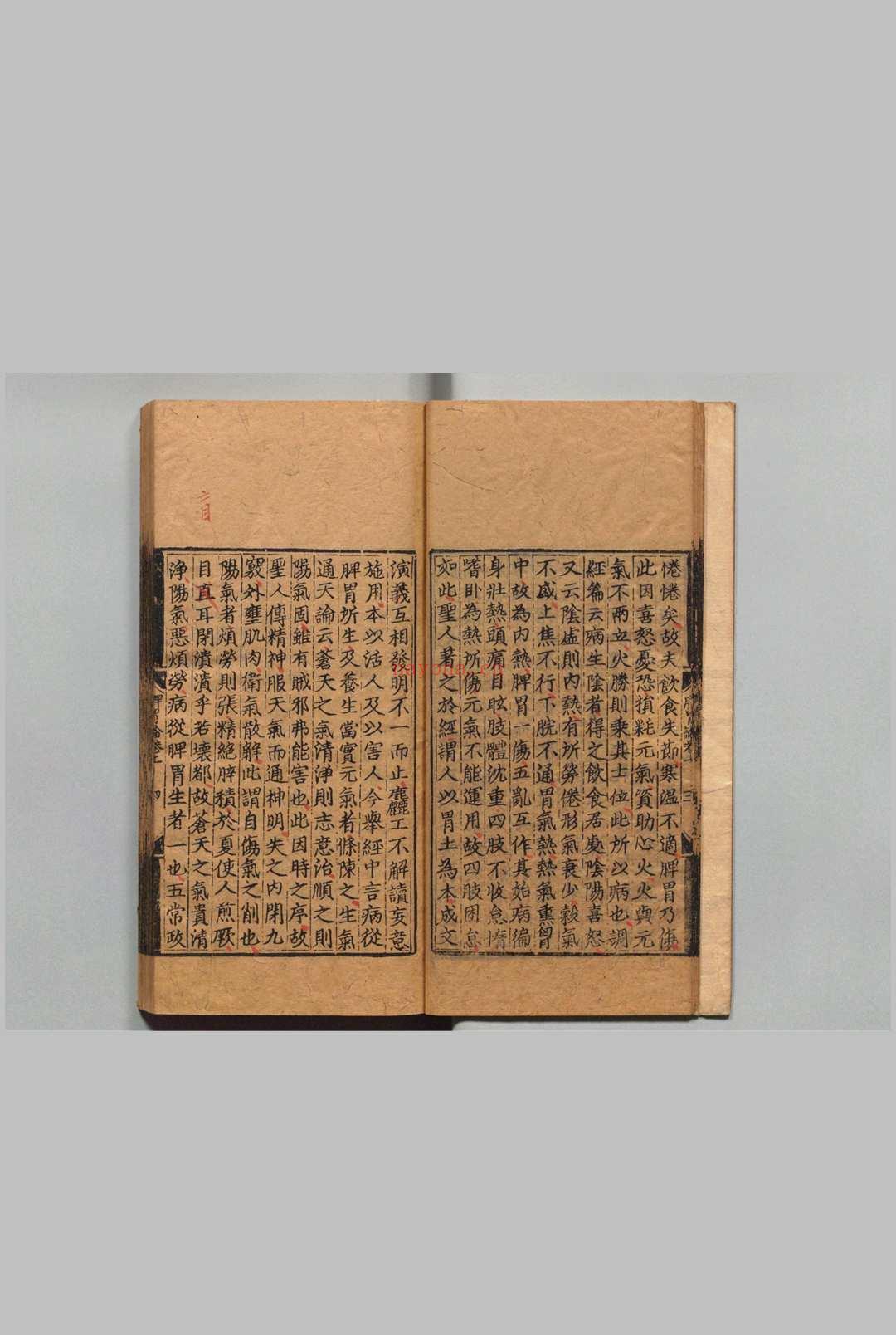 东垣十书 李杲(元)王好古(元)明正德3年 , 熊氏梅隠书堂