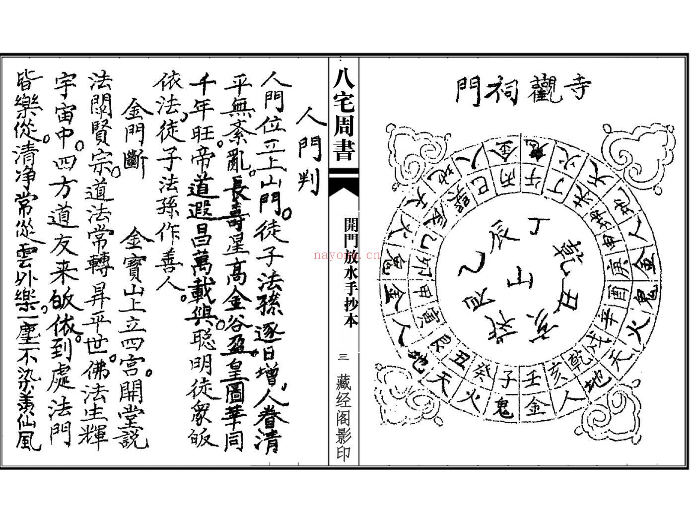 八宅周书（开门放水手抄本）