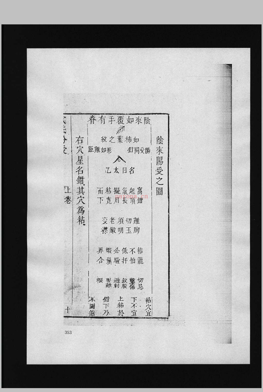 穴法分受 2卷 雍正版