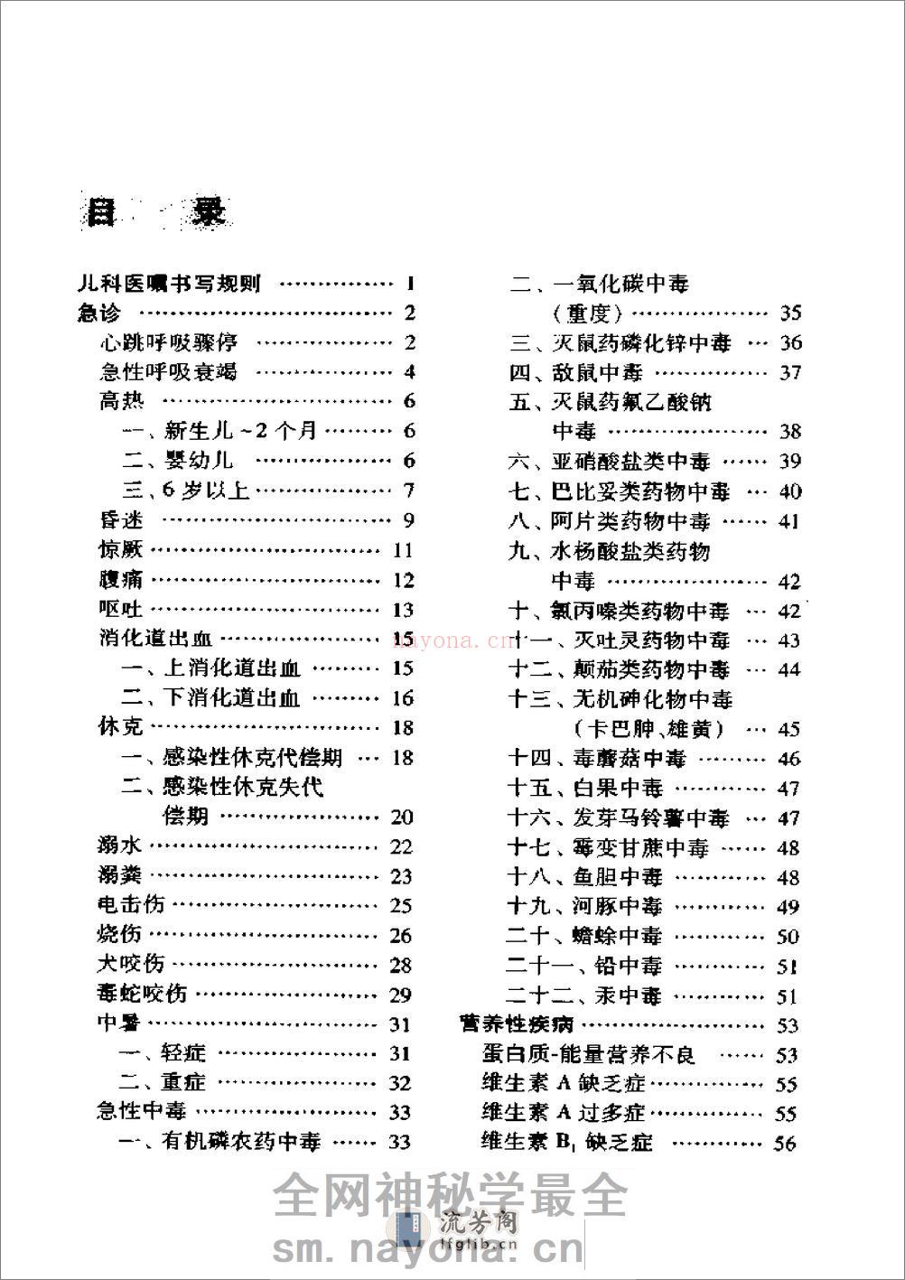 儿科临床医嘱手册 - 第2页预览图
