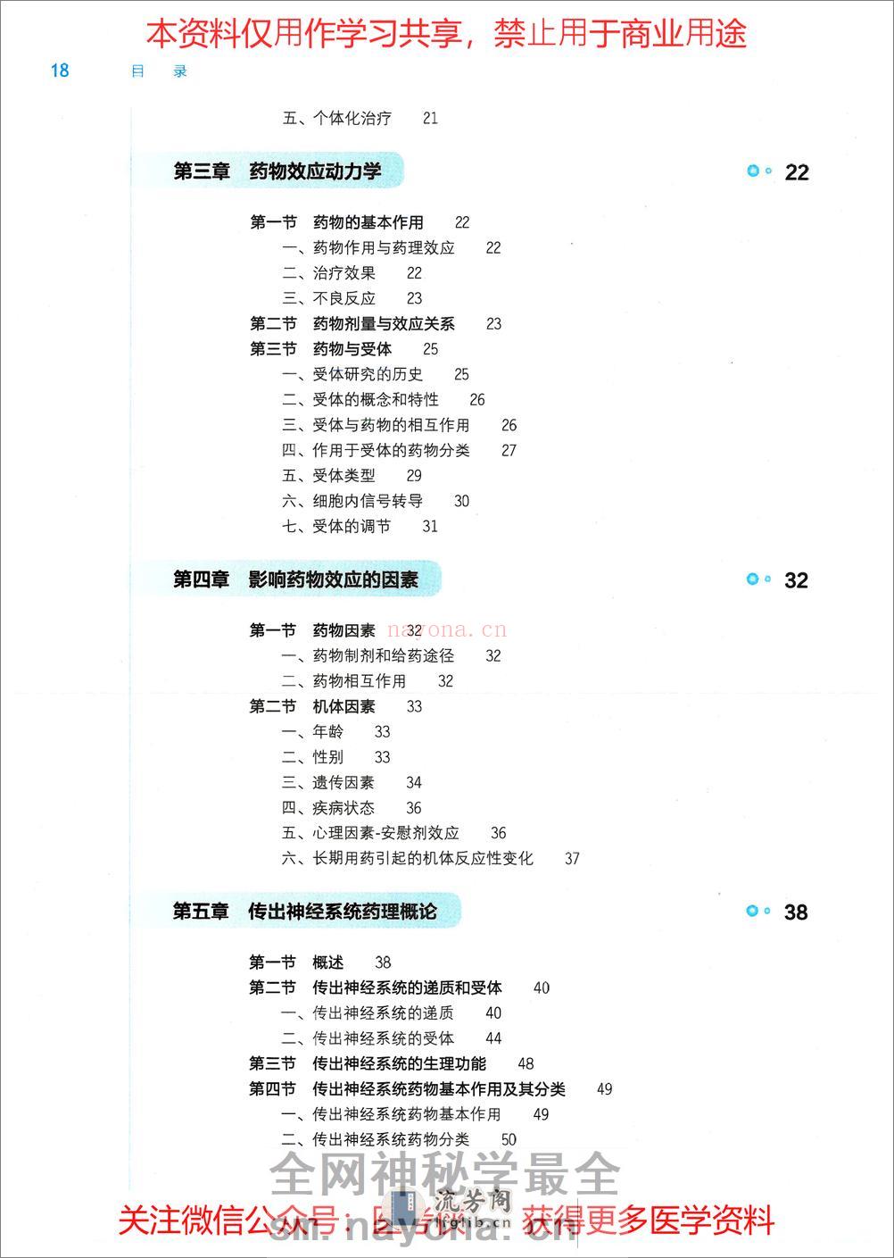 《药理学》人卫第9版教材--高清彩色 - 第2页预览图