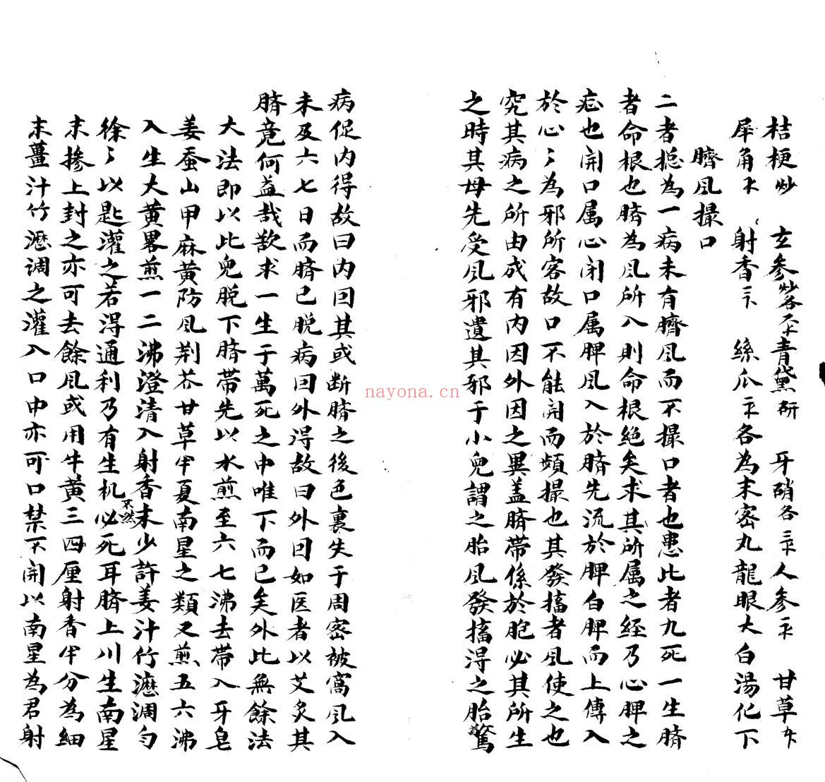 医方摘钞