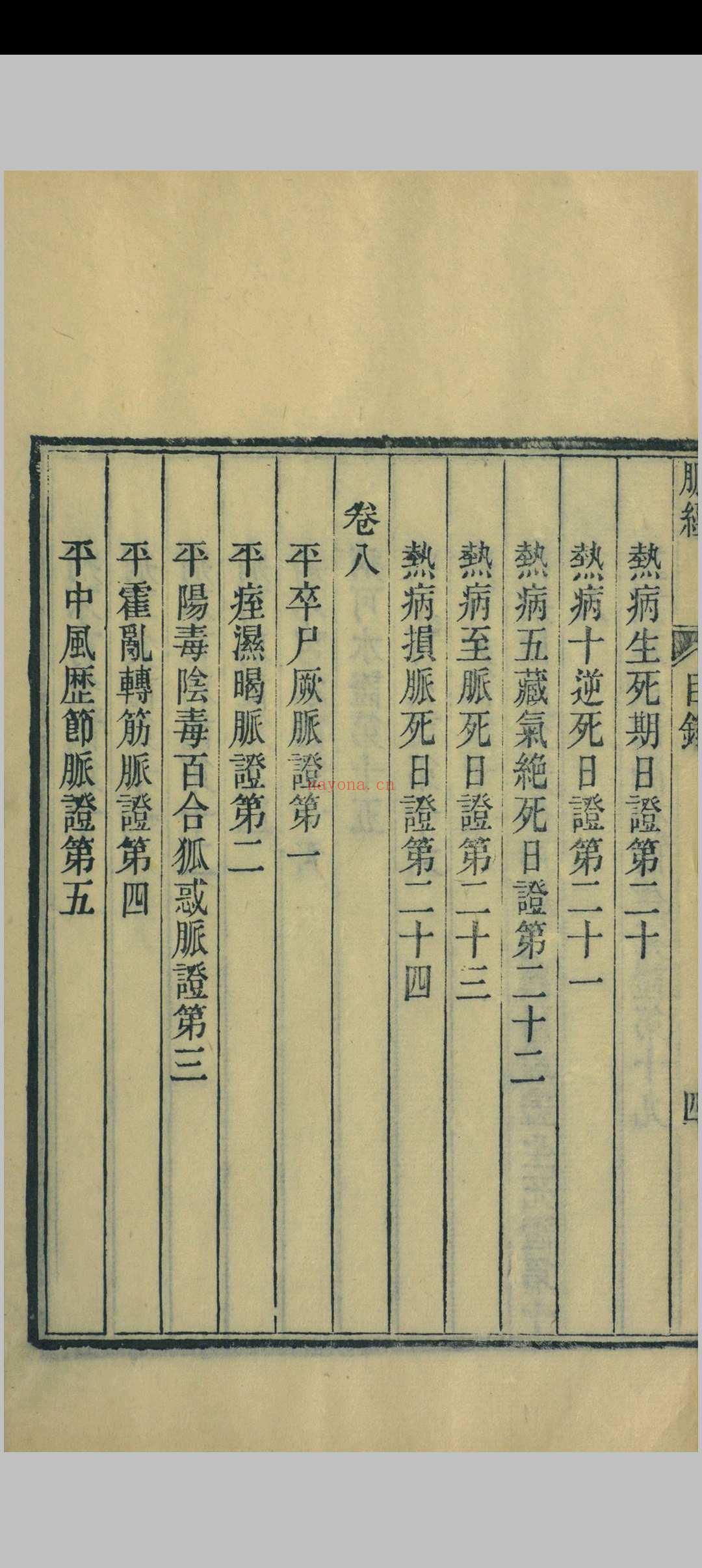 王叔和脉经