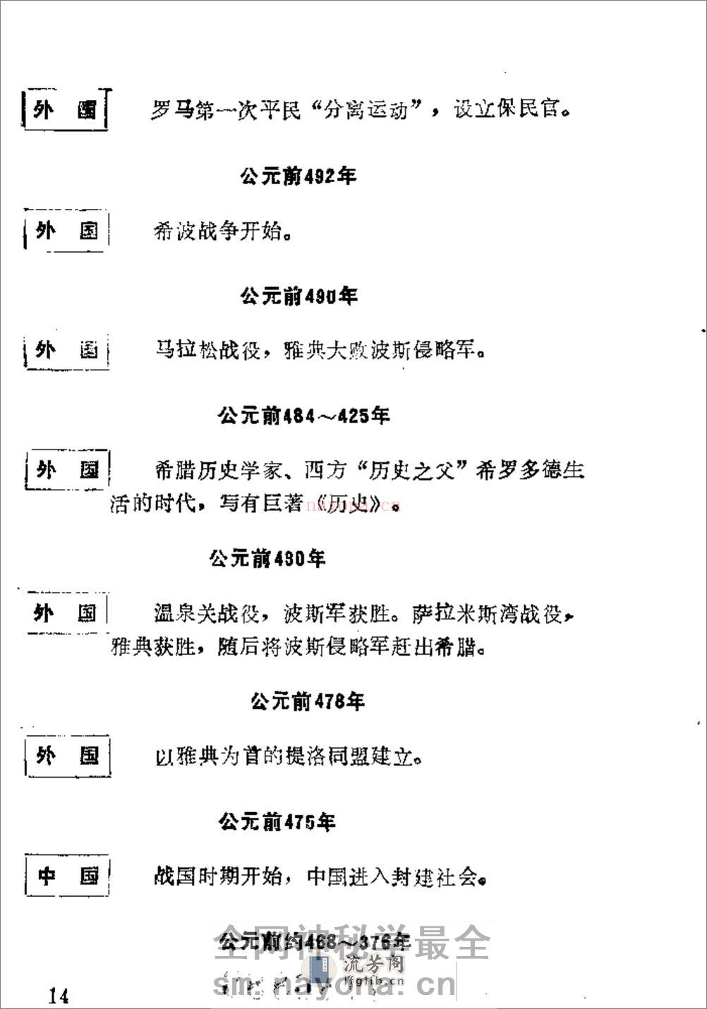简明中外历史年表·杨子坤·轻工业出版社1989 - 第20页预览图