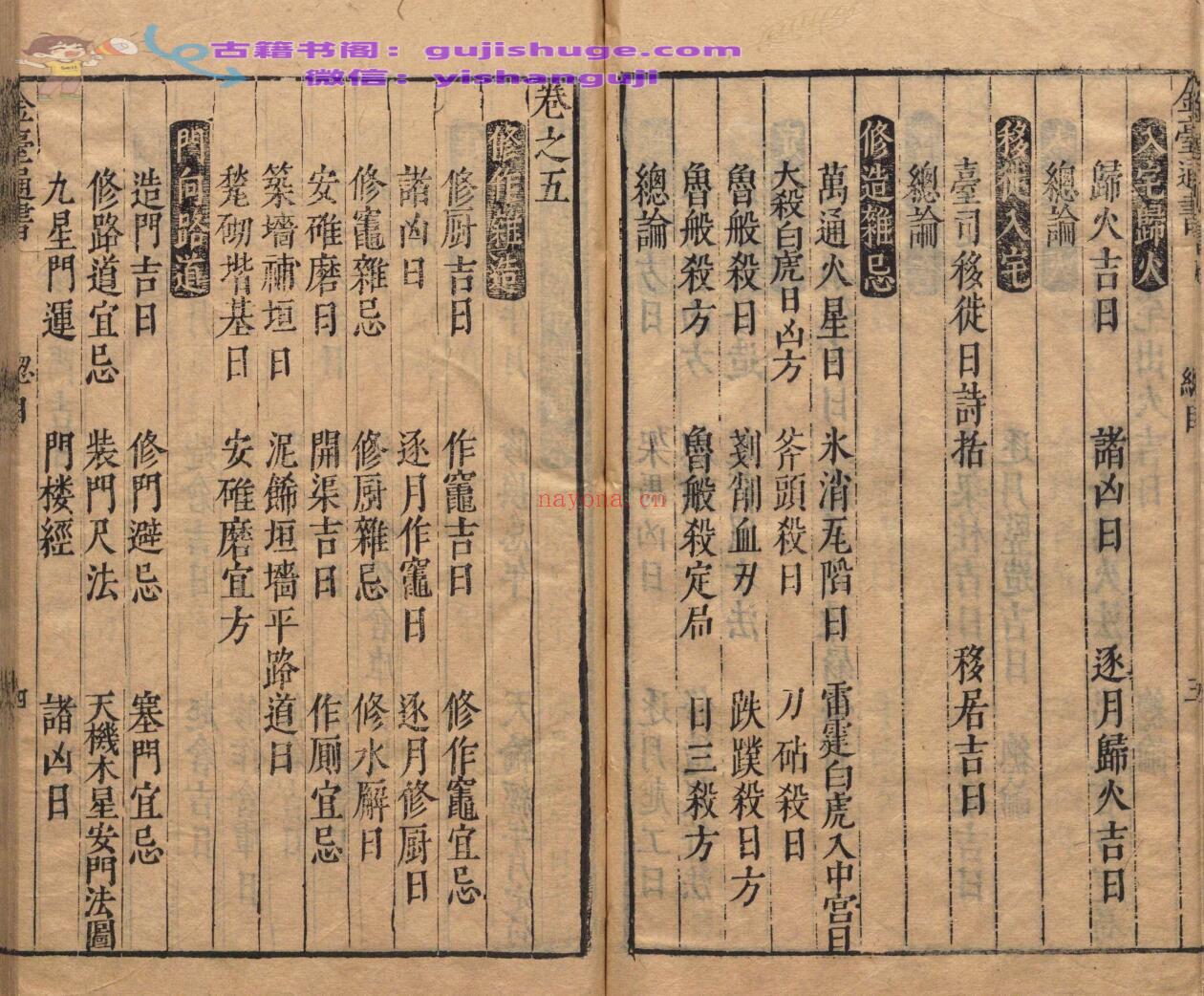 金台类编历法通书大全
