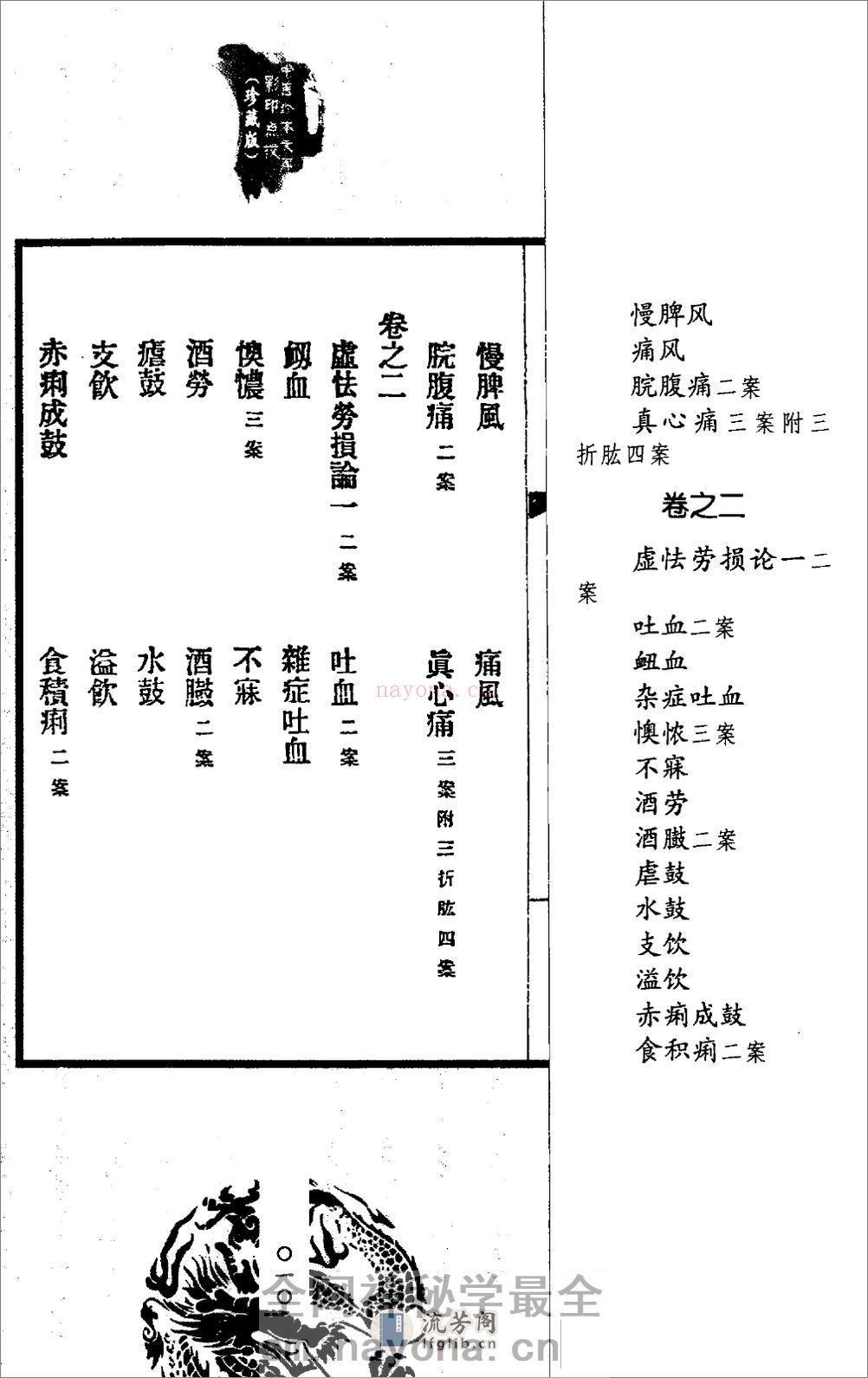 医案摘奇·雪雅堂医案合集 - 第14页预览图