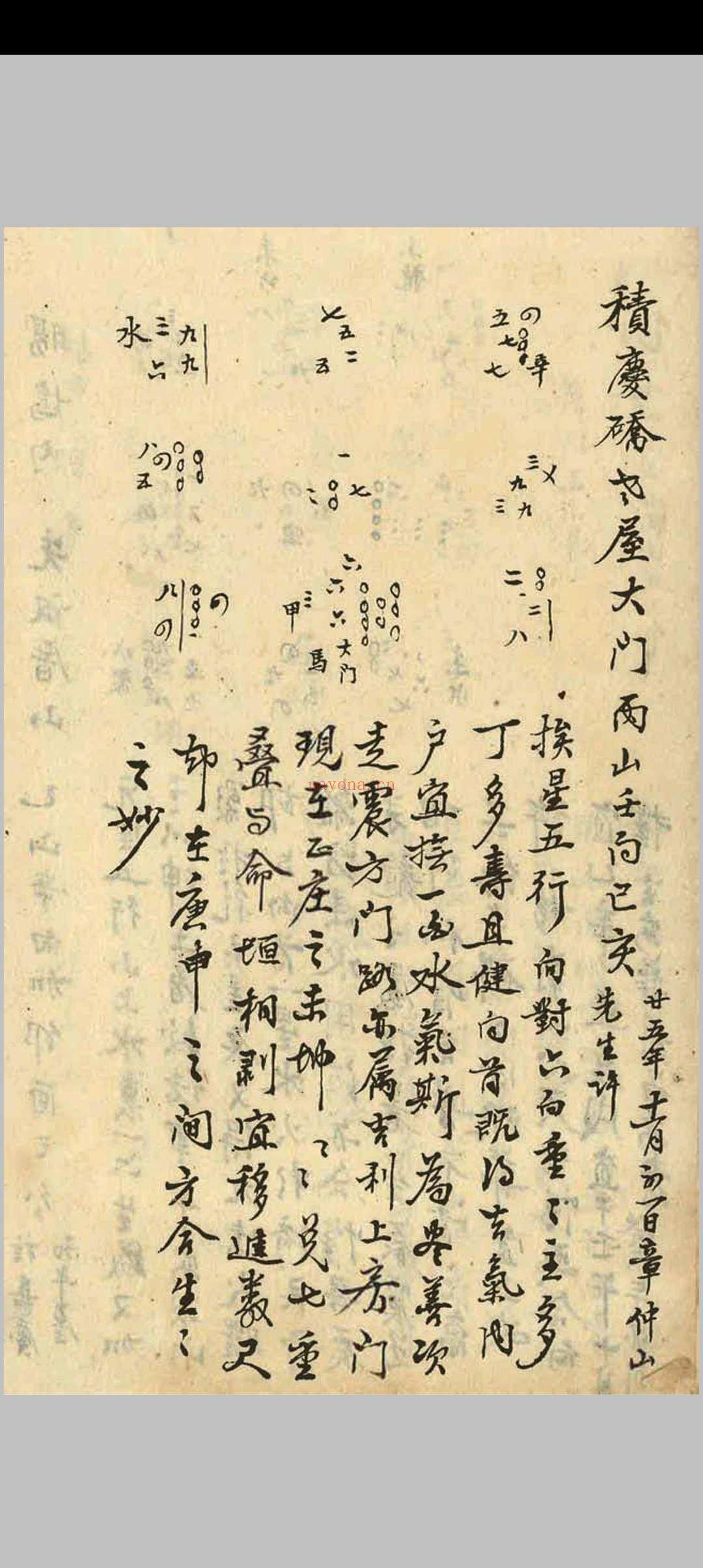 章仲山宅案 附无常派玄空秘要
