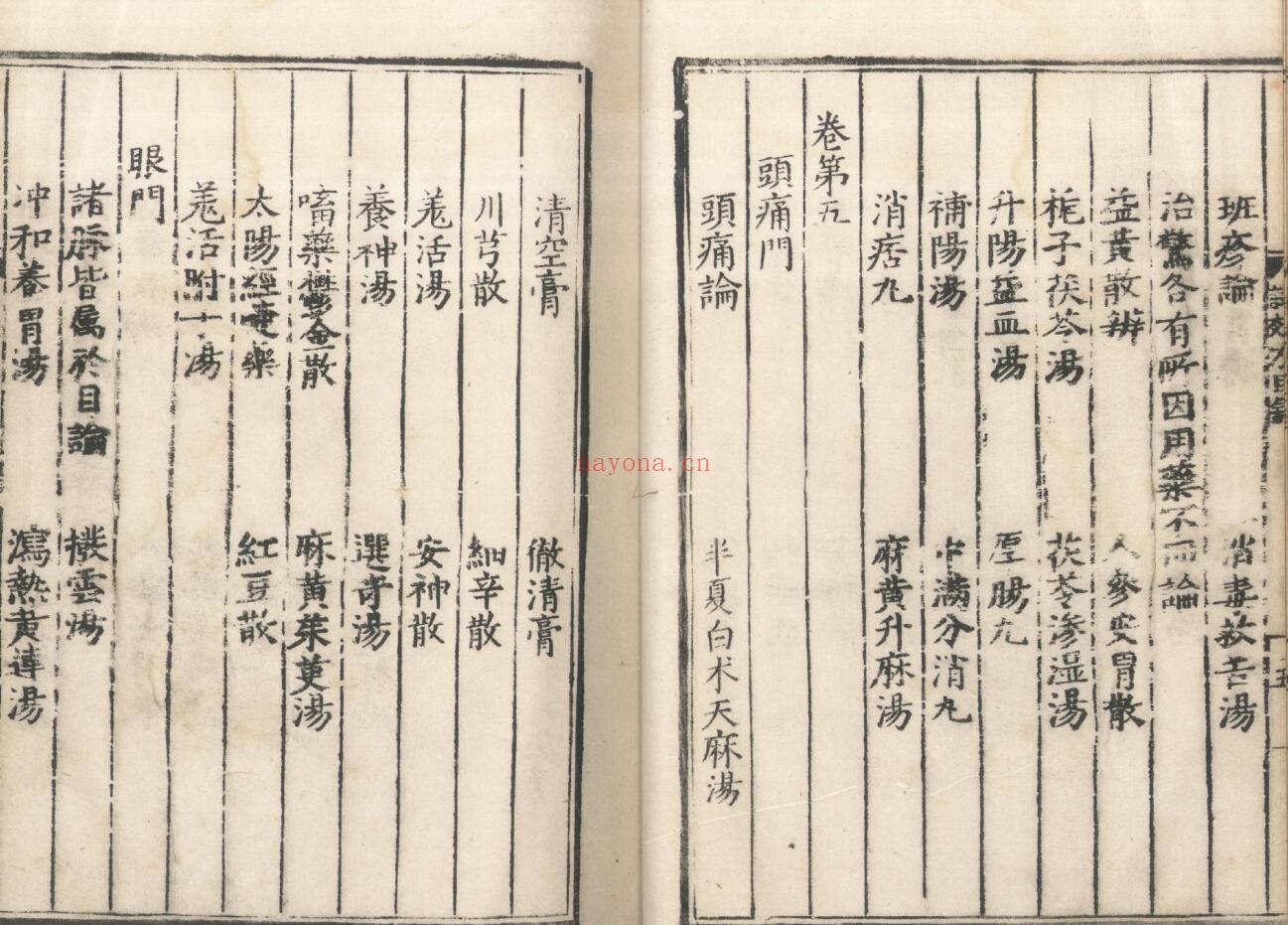 东垣先生试効方