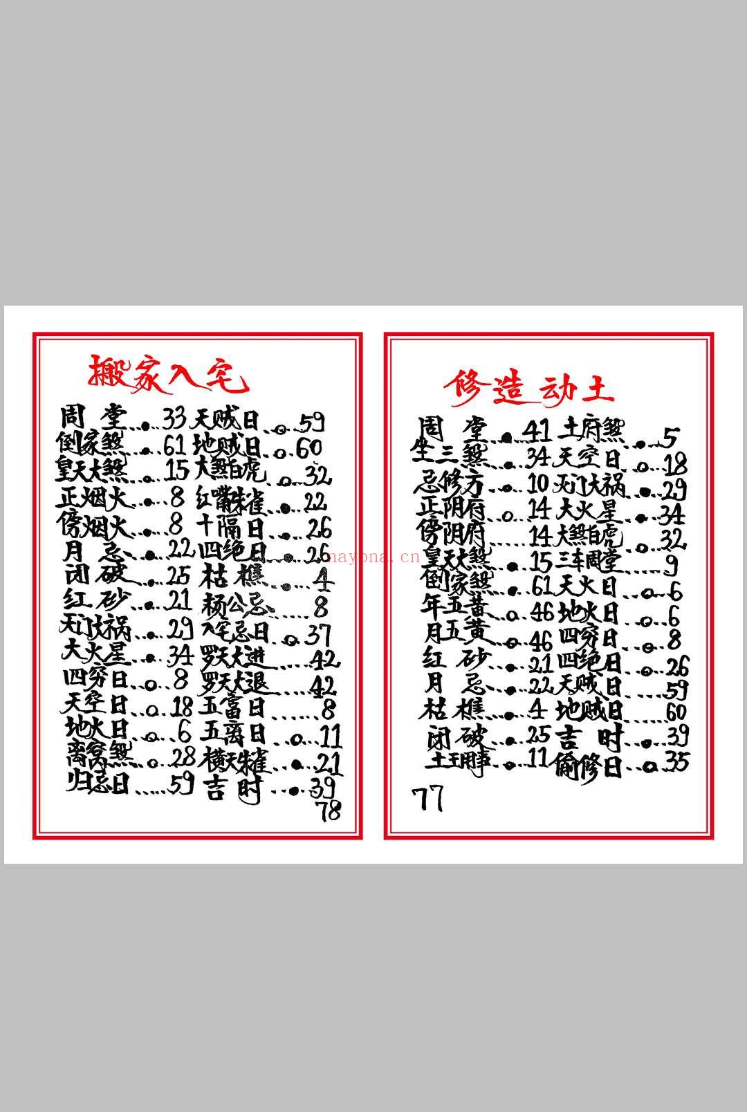 高级择日总册-彩色