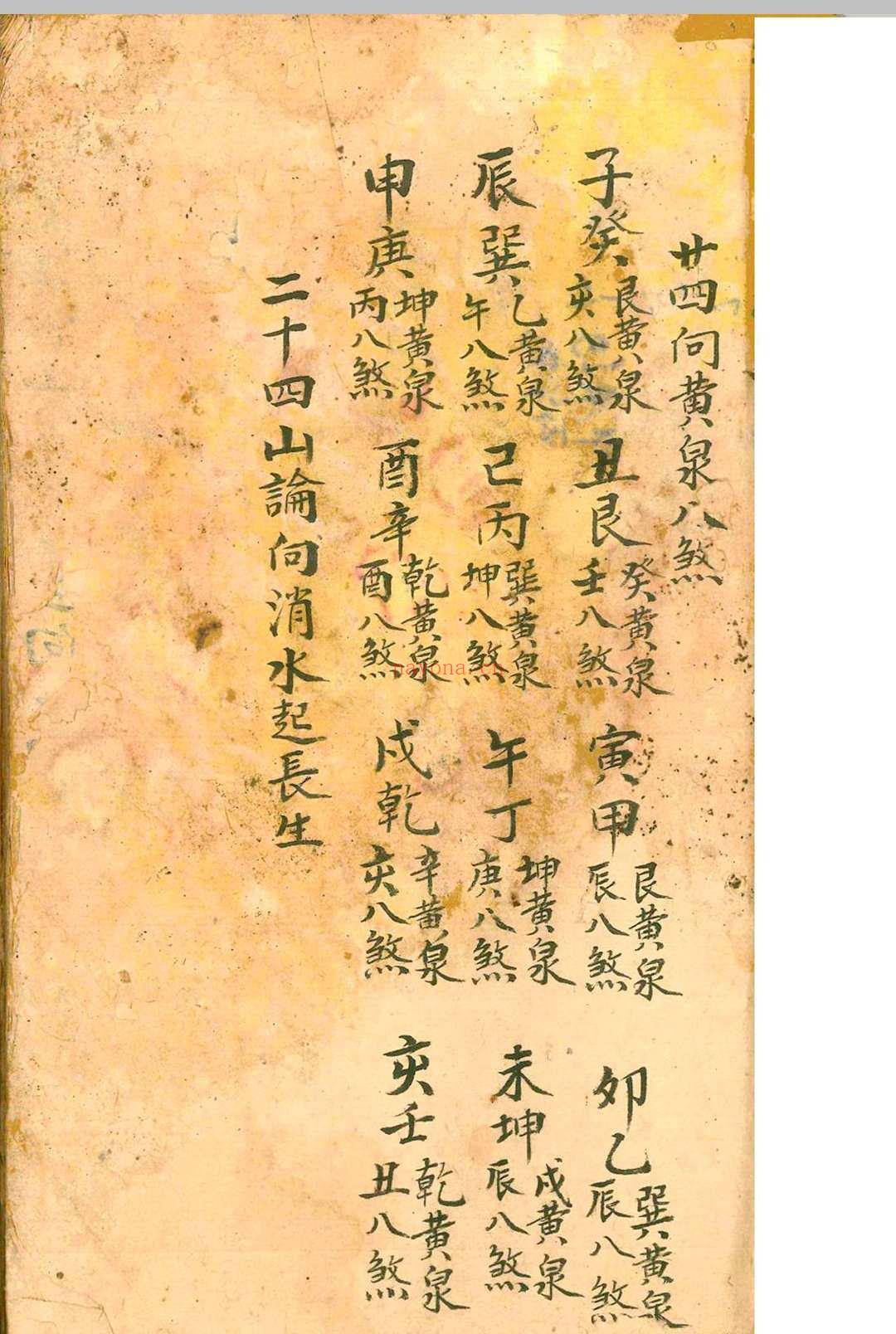 四墓九星