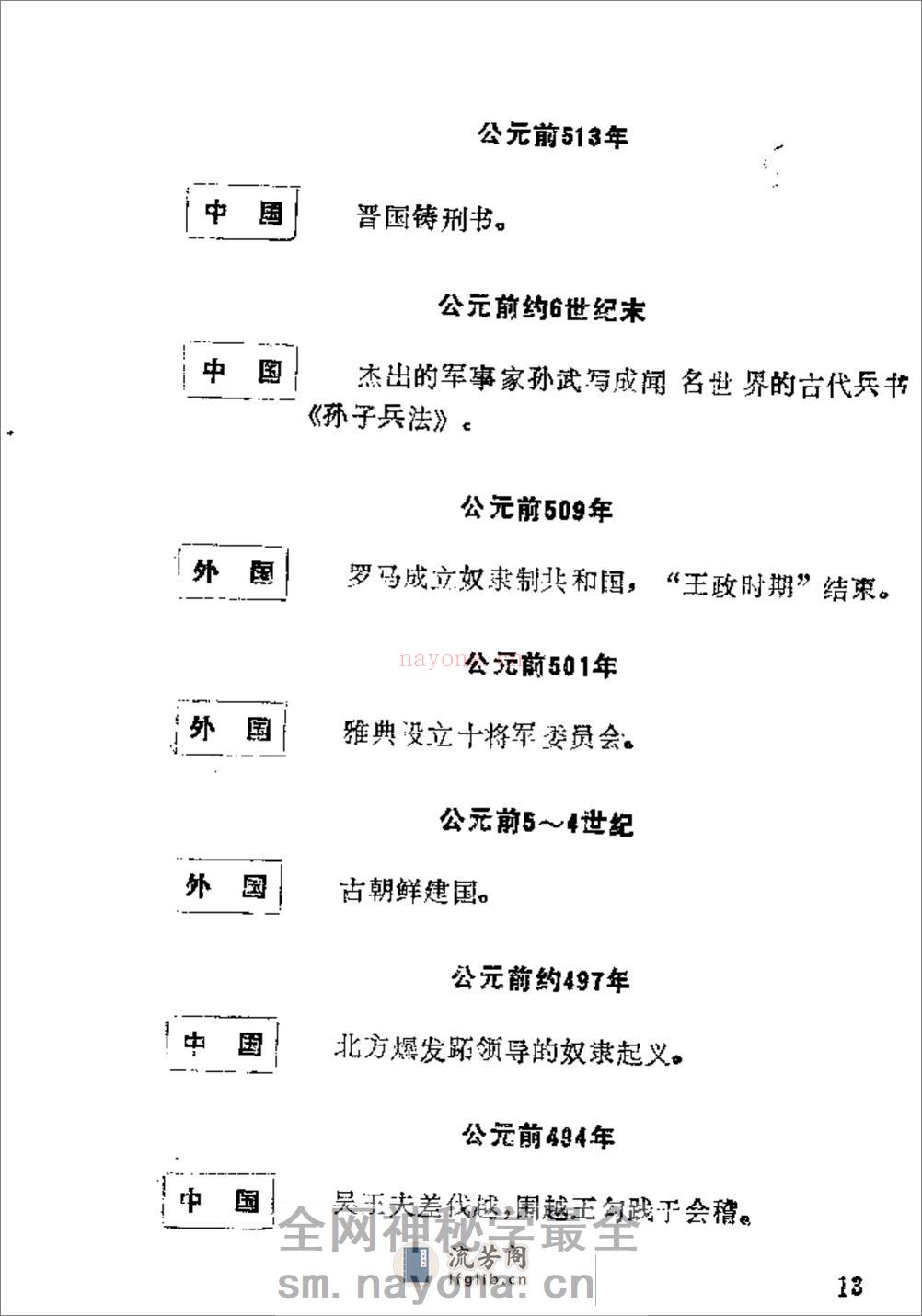 简明中外历史年表·杨子坤·轻工业出版社1989 - 第19页预览图