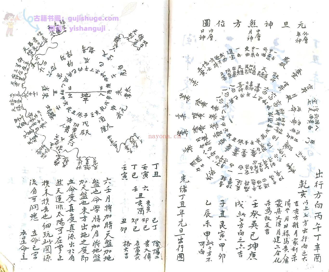 天星风水古籍《元旦焚香天星六壬课法 造葬天星六壬课法》