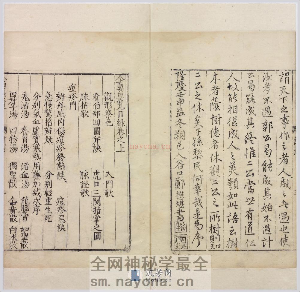 全婴要览.2卷.明闵道扬撰.明隆庆6年金陵刊本.1572年 - 第5页预览图
