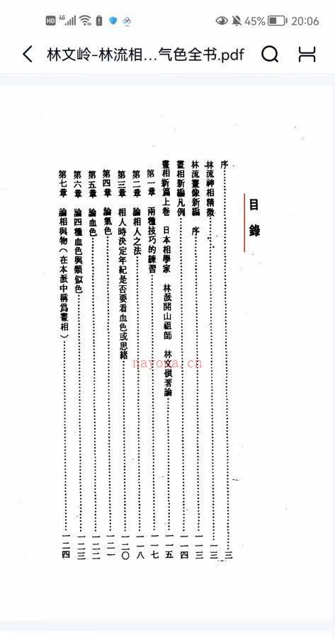 港台大师林文岭，林流相法面相气色全书，PDF文档170页