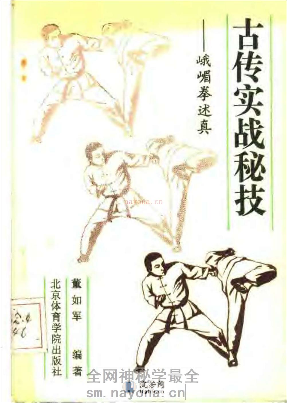 《古传实战秘技——峨嵋拳述真》董如军 - 第1页预览图