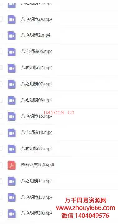 承泰堂陈宥名讲八宅明镜30集视频+附送八宅明镜图解文档