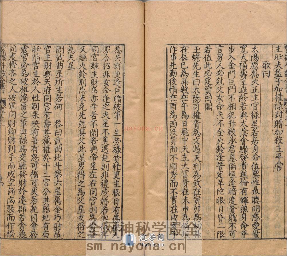新锓希夷陈先生紫微斗数全书.七卷.宋.陈抟撰.明.潘希尹补.明代南阳堂刊本 - 第18页预览图