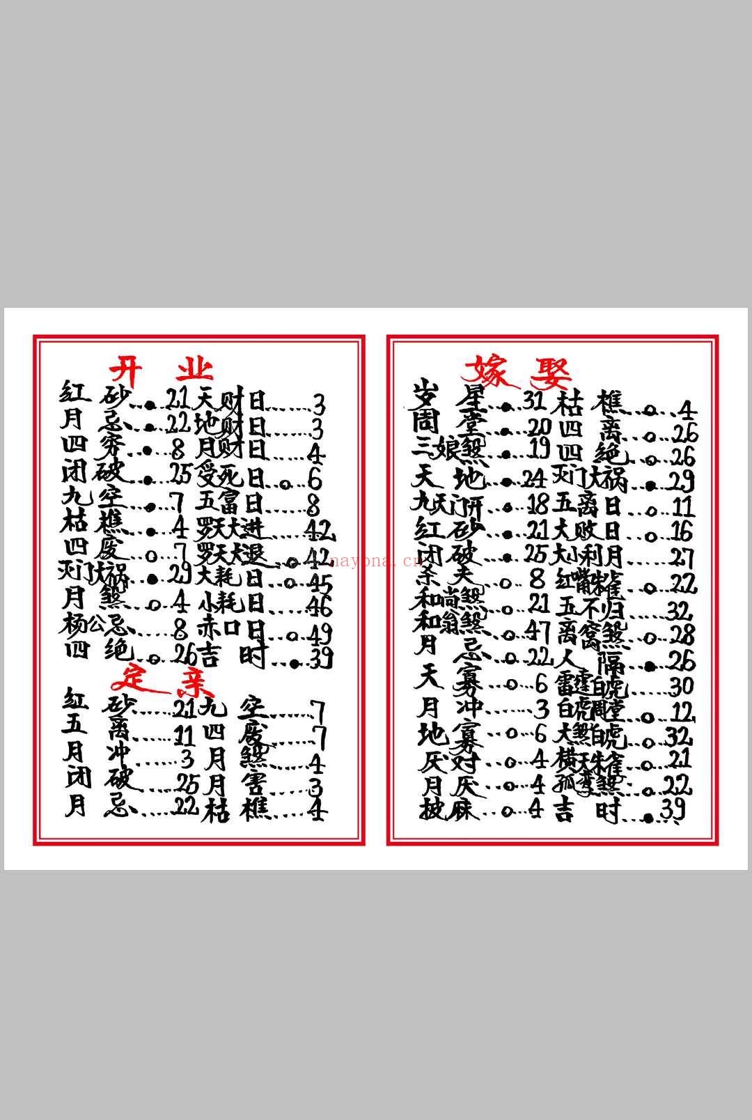 高级择日总册-彩色