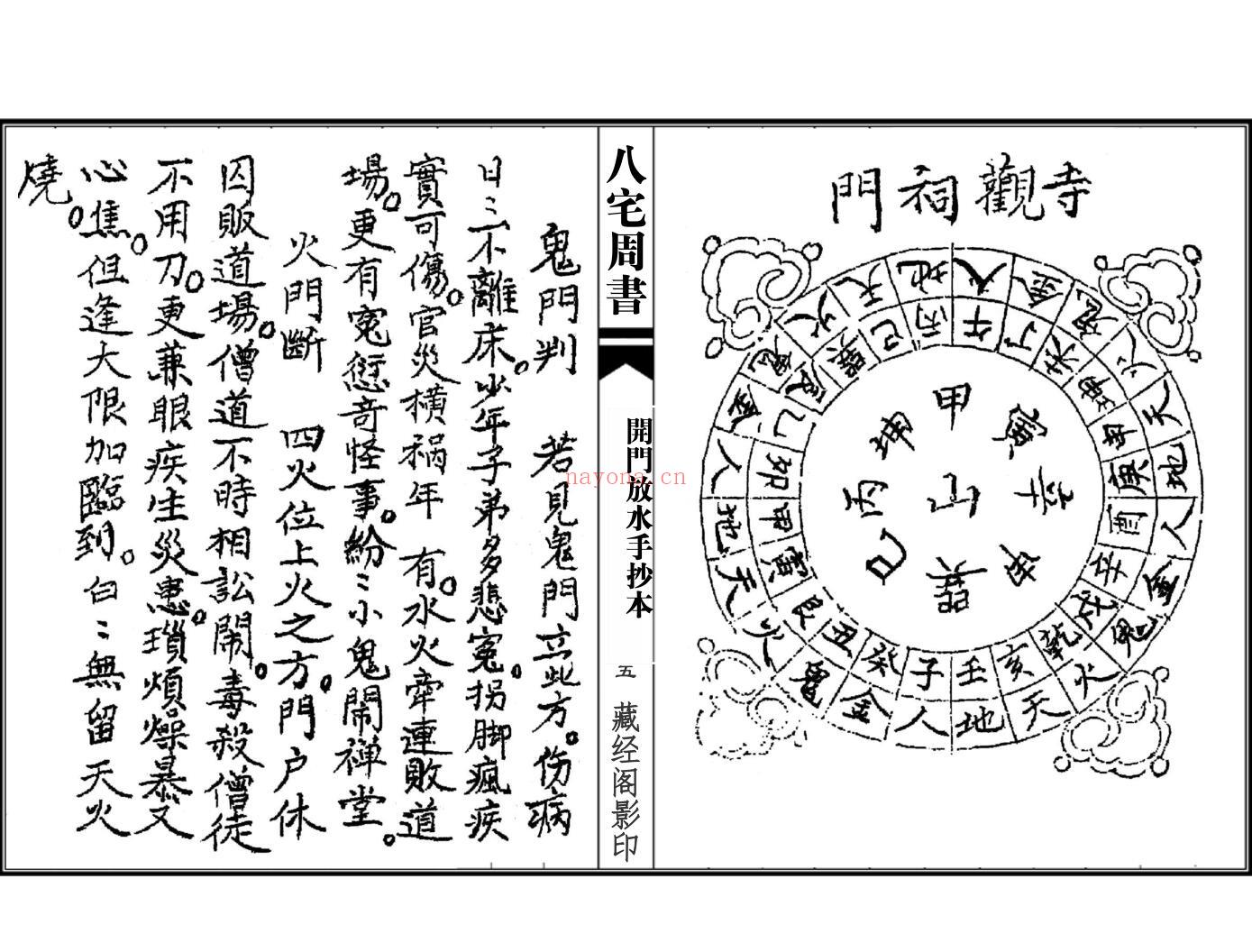 八宅周书（开门放水手抄本）