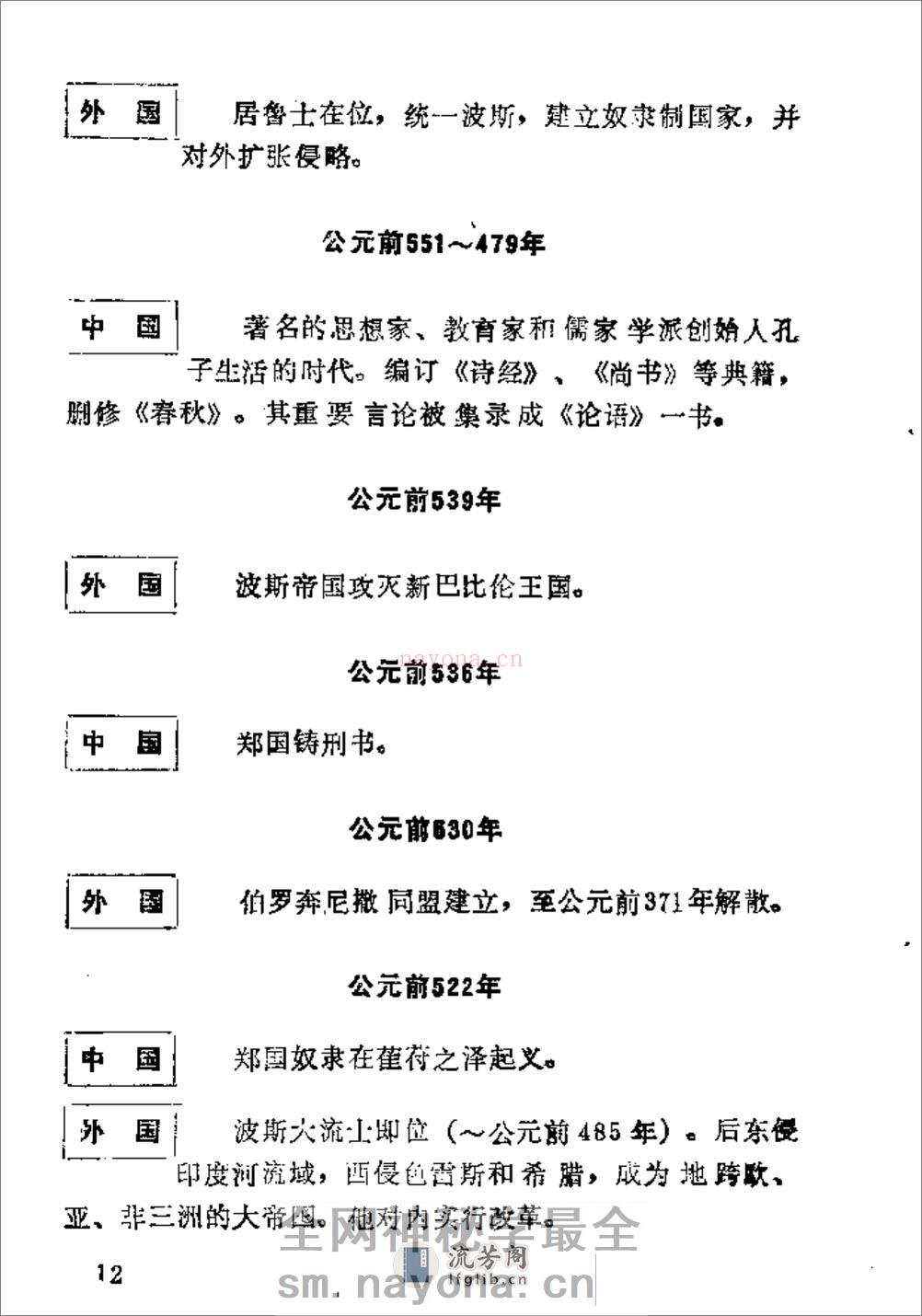 简明中外历史年表·杨子坤·轻工业出版社1989 - 第18页预览图