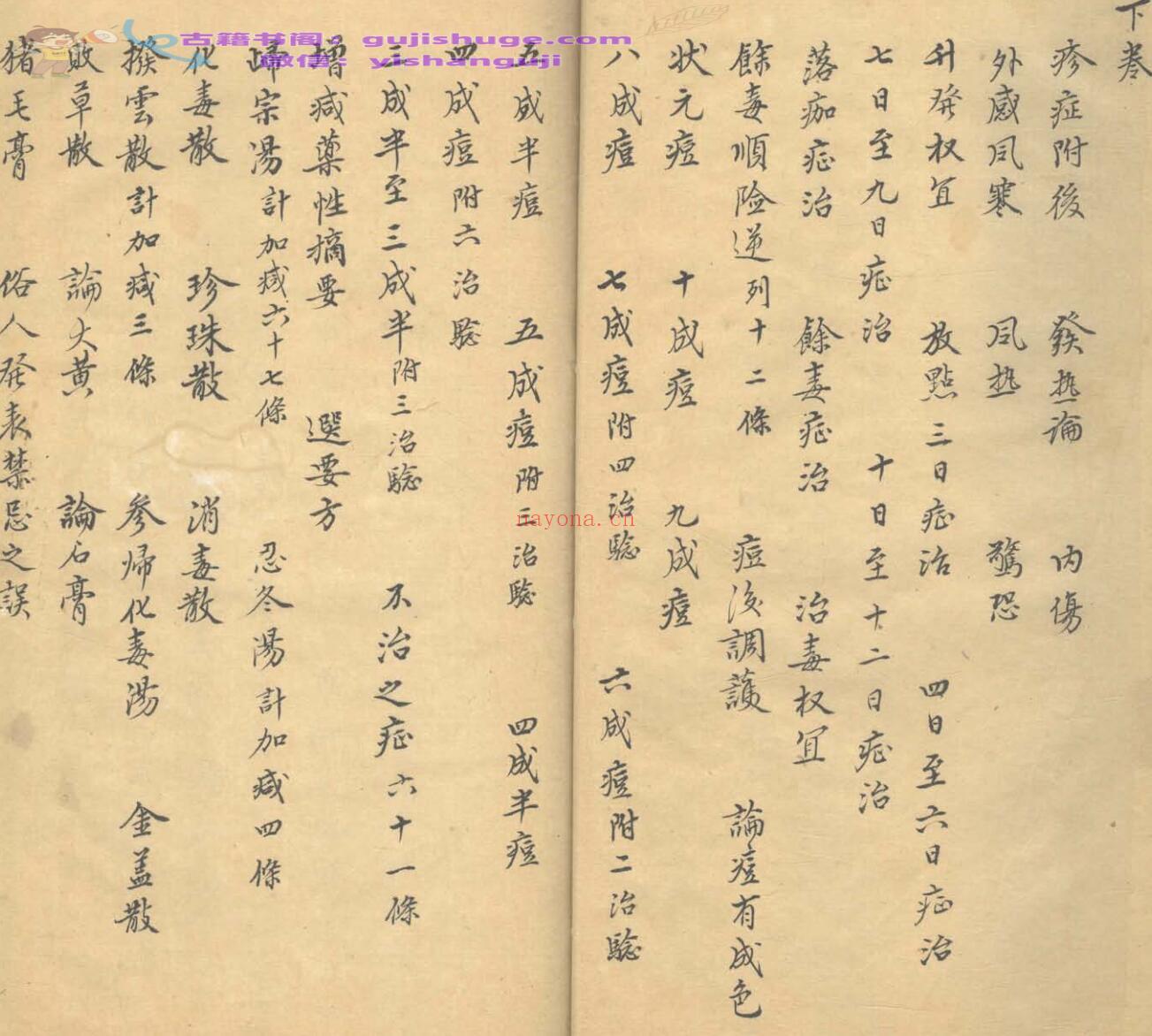 《医方杂钞》