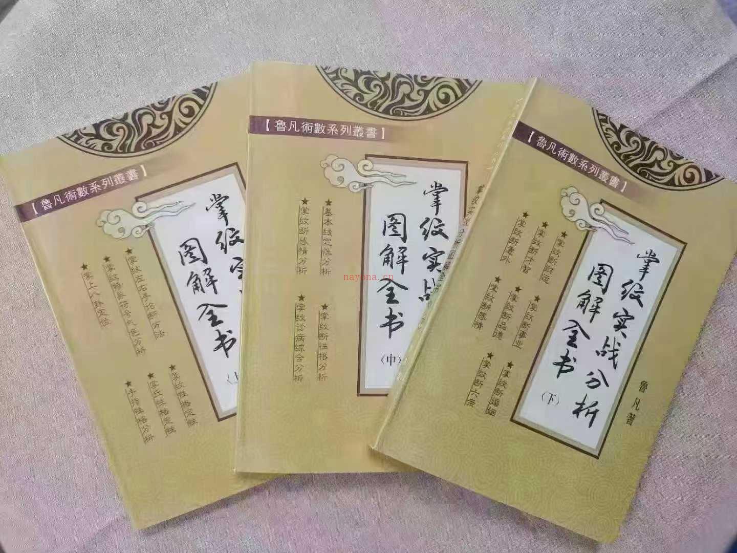 鲁凡《掌纹实战分析图解全书》上中下三本(鲁凡手面相)