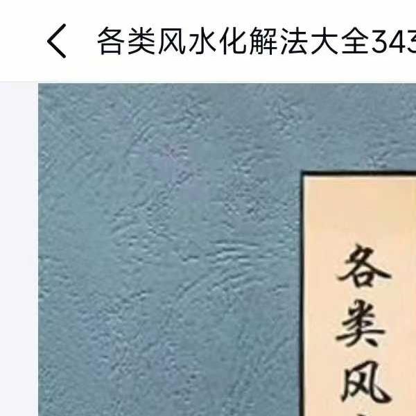 《各类风水化解法大全》340页