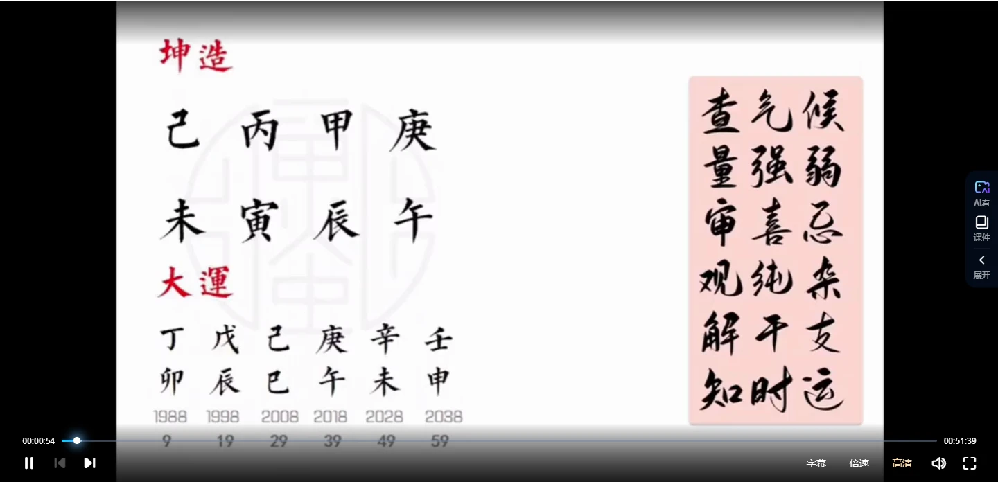 图片[3]_萤火虫《八字实战点窍1.0》视频20集_易经玄学资料网