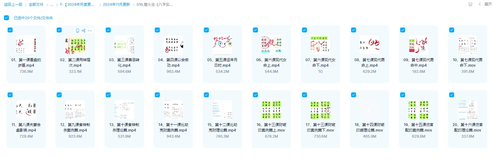 图片[1]_萤火虫《八字实战点窍1.0》视频20集_易经玄学资料网