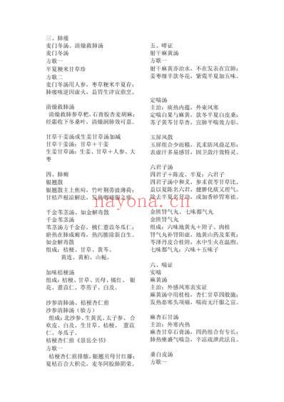 中医内科方歌整理.pdf