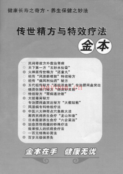 传世精方与特效疗法金本.pdf