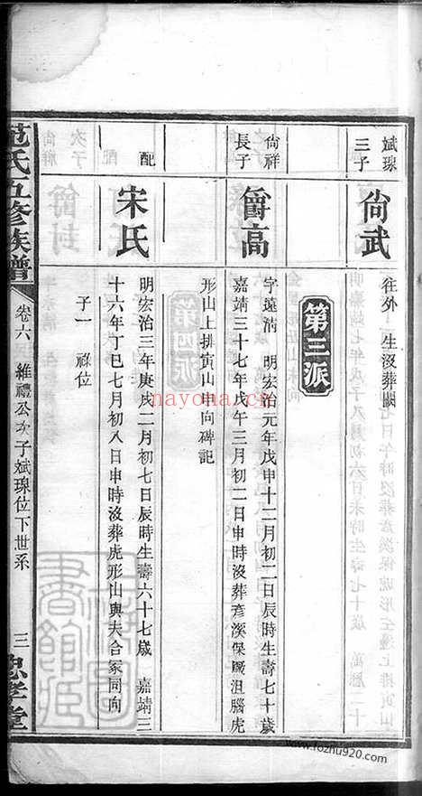 【范氏五修族谱】六卷首二卷（湖南湘乡家谱）_N8494.pdf