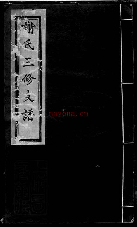 【中湘谢氏三修支谱】_N8016.pdf