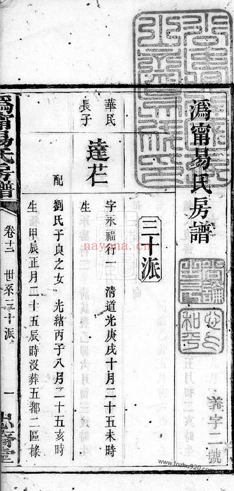 【沩宁易氏房谱】十二卷（宁乡家谱）_N7046.pdf