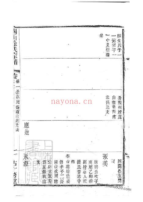 【锡山徐氏宗谱】九十四卷（无锡家谱）_001_N50711.pdf