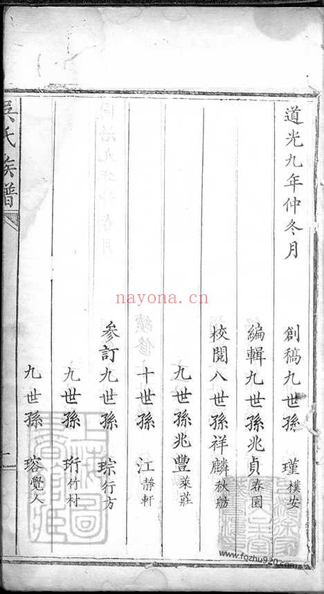 【吴氏族谱】十卷_首一卷（乌程家谱）_N6365.pdf