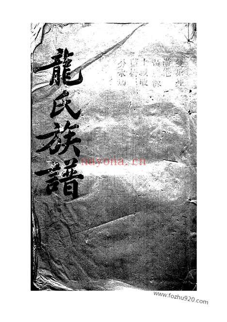 【龙氏族谱】（湖南岳阳家谱）_N3886.pdf