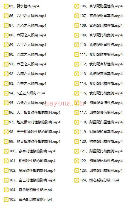 明阳老师《盲派八字命理系统教程》124集视频