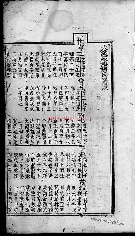 【大溪泉塘胡氏谱】系】不分卷（浏阳家谱）_N7585.pdf