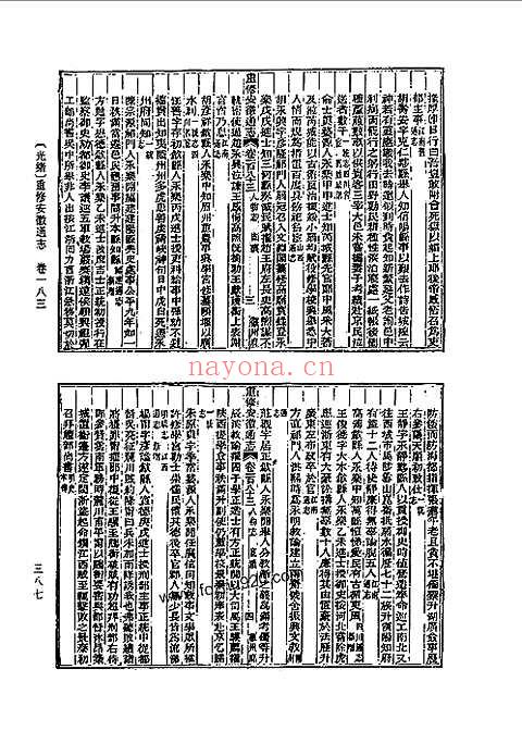 光绪重修安徽通志（卷一八三至卷二二三）