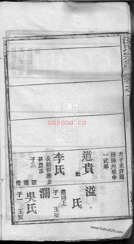 【汪氏宗谱】□□卷（湖北麻城家谱）_N8539.pdf