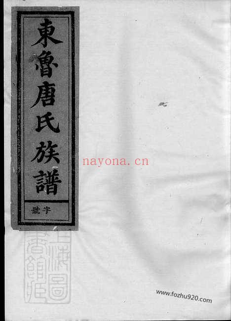 【重修兰江东鲁唐氏族谱】二十卷（兰溪家谱）_N2099.pdf